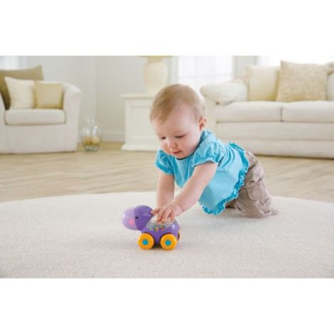 Fisher Price Jucarie Apasa Si Mergi Hipopotam - poza 3