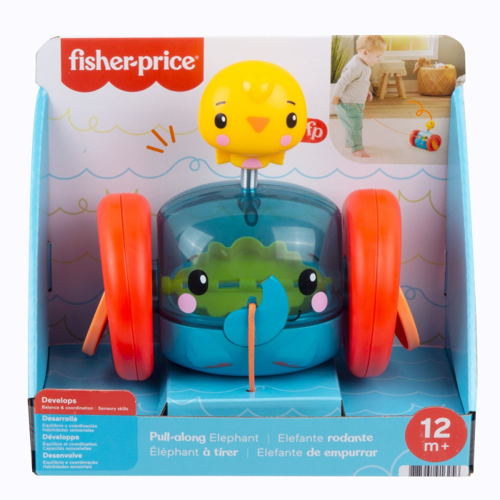 Fisher Price Jucarie de Tras Elefantel