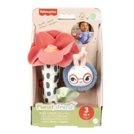 Fisher Price Planet Friends Jucarie Plus Zornaitoare Floare Si Albinuta - poza 1