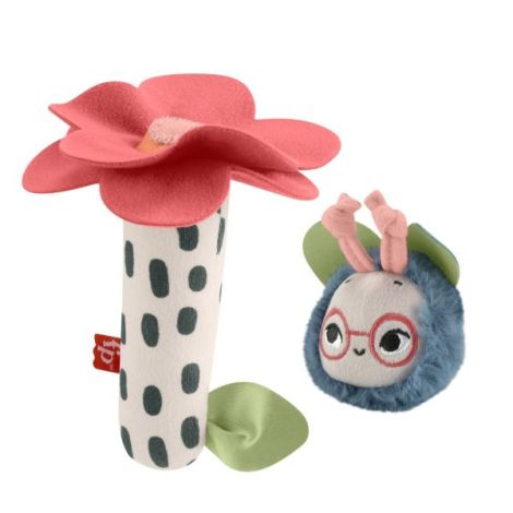 Fisher Price Planet Friends Jucarie Plus Zornaitoare Floare Si Albinuta - poza 2