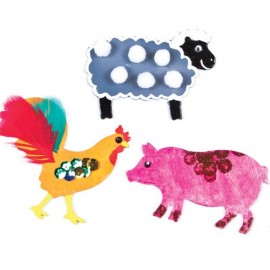 Forme din lemn Animale de la ferma - Baker Ross - poza 2
