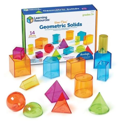 Forme geometrice colorate - figuri geometrice 3D (solide) - poza 1