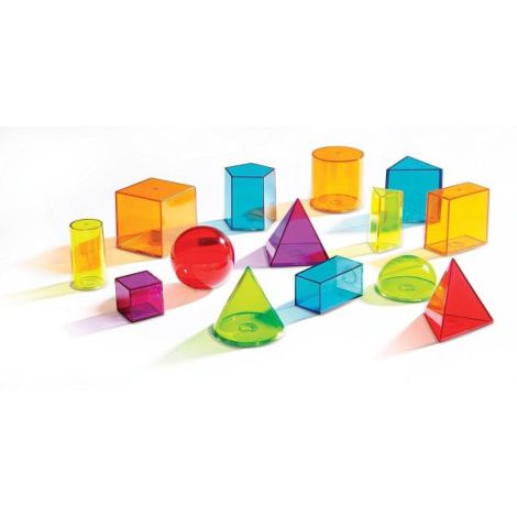 Forme geometrice colorate - figuri geometrice 3D (solide) - poza 2
