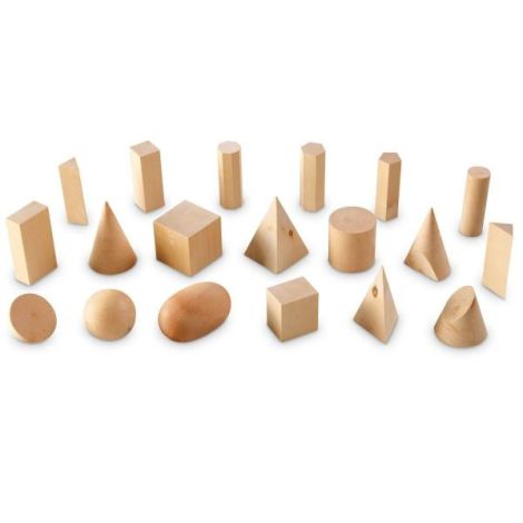 Forme geometrice din lemn (set 19) - poza 2