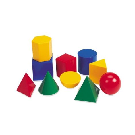 Forme geometrice din plastic - 10 piese - poza 1