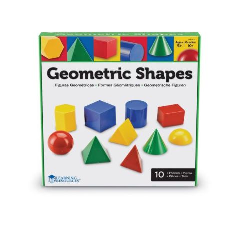 Forme geometrice din plastic - 10 piese - poza 2