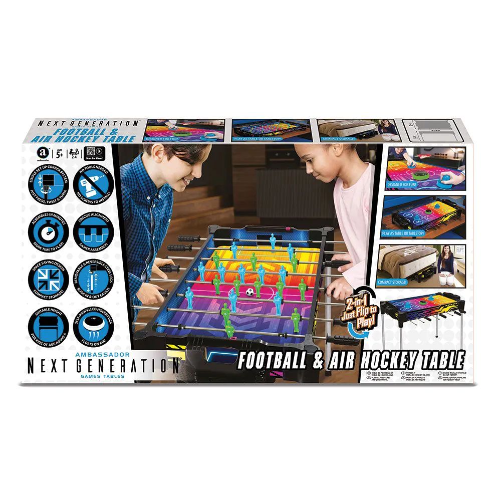 Fotbal de masa si Air Hockey Ambassador Neon 62cm - poza 3