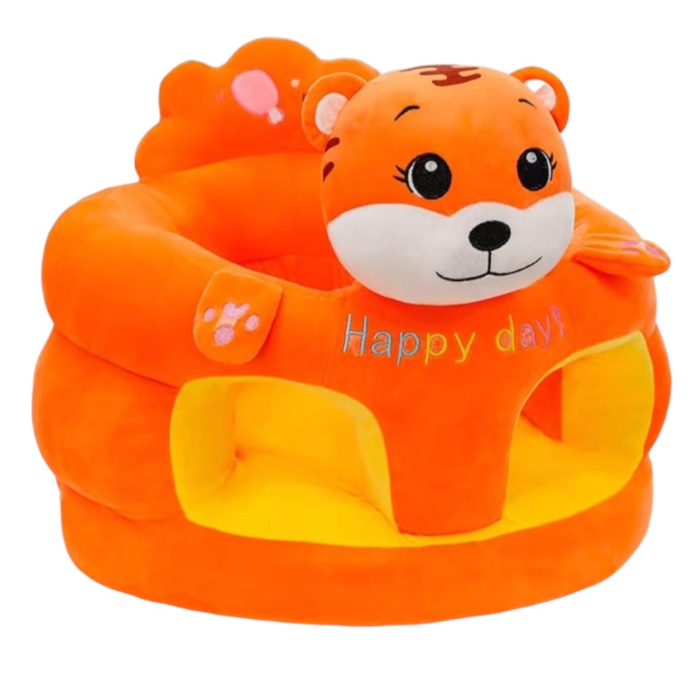 Fotoliu bebe cu spatar si suport de picioare - Tigrutul Portocaliu Happy Day