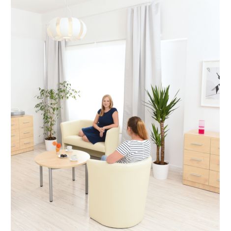 Fotoliu pentru sala de relaxare, asteptare Club Bej - poza 3