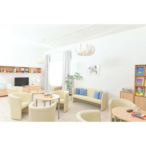 Fotoliu pentru sala de relaxare, asteptare Club Bej - poza 4