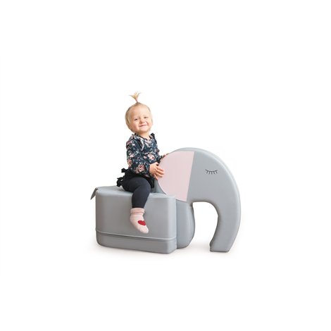 Fotoliu puf din spuma usoara Elefant, 79x55x34 cm, cresa si gradinita - poza 2