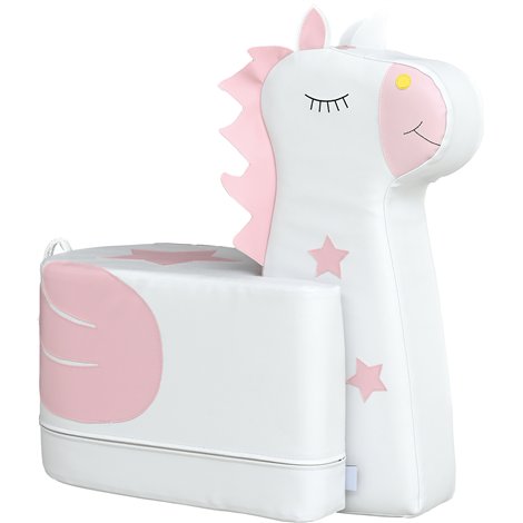 Fotoliu puf din spuma usoara Unicorn, 60x60x34 cm, cresa si gradinita - poza 2