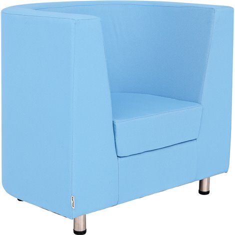 Fotoliu sala de asteptare, Verba bleu, 99.5 x 68 89 cm, sezut 45 cm H, rezistent la foc - poza 2