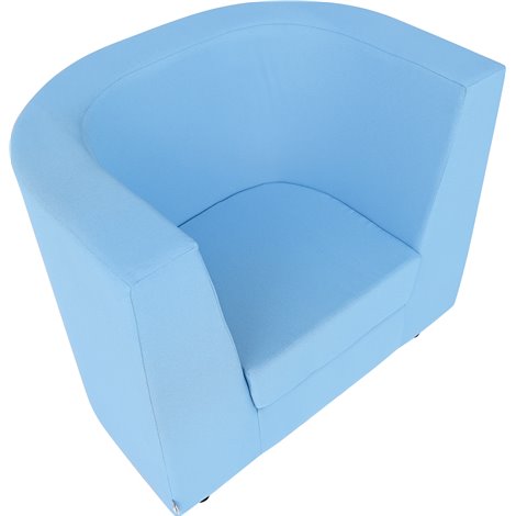Fotoliu sala de asteptare, Verba bleu, 99.5 x 68 89 cm, sezut 45 cm H, rezistent la foc - poza 3