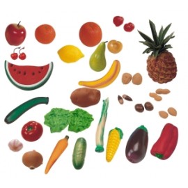 Fructe, legume si fructe uscate set de 36 figurine - Miniland - poza 1