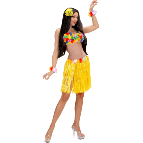 Fusta hawaii scurta galbena - poza 1