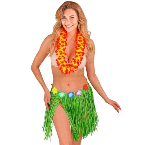 Fusta hawaii scurta verde - poza 2