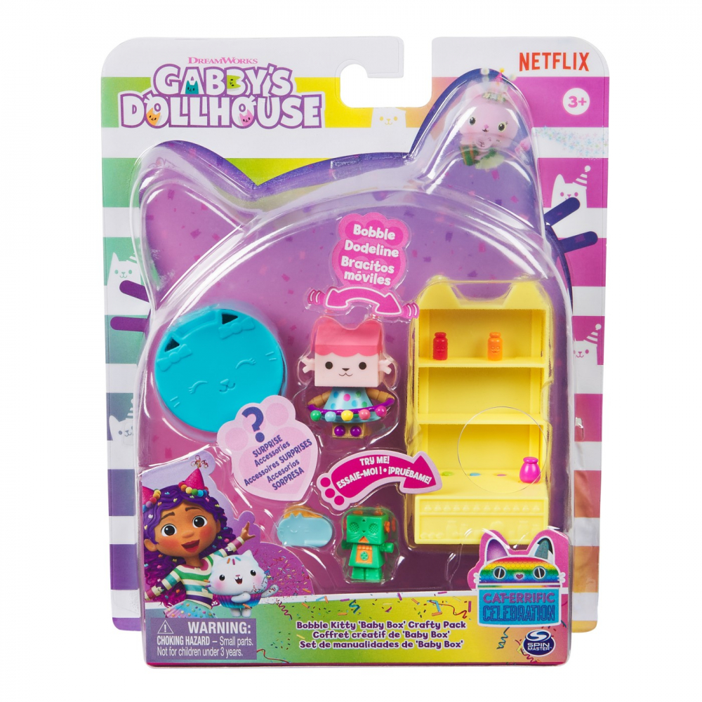 GABBYS DOLLHOUSE BOBBLE KITTY BEBE CUTIUTA SI CAMERA MESTESUGURILOR