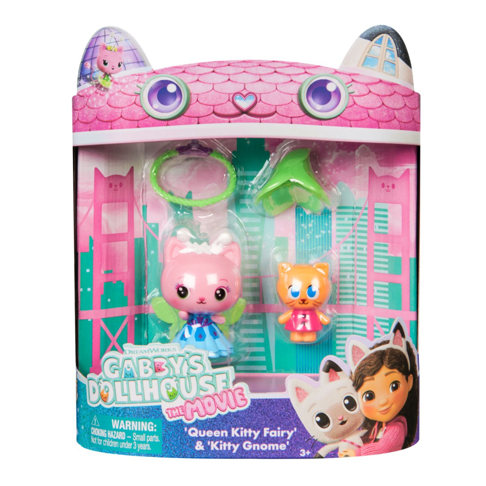 GABBYS DOLLHOUSE FILMUL SET 2 FIGURINE PISICUTA ZANA SI PISICUTA GNOME SI ACCESORII