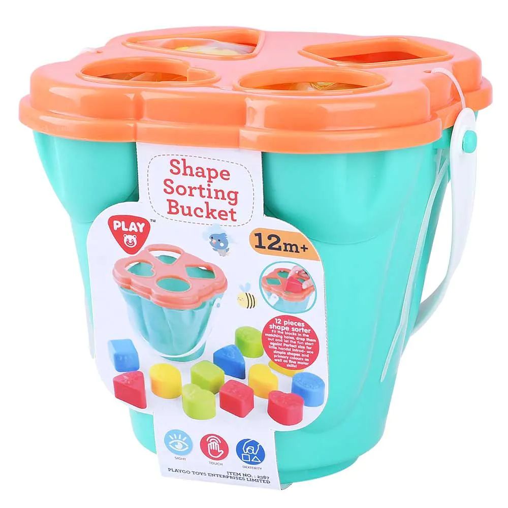 Galetusa cu forme de sortare PlayGo 4 forme si 12 piese - poza 2