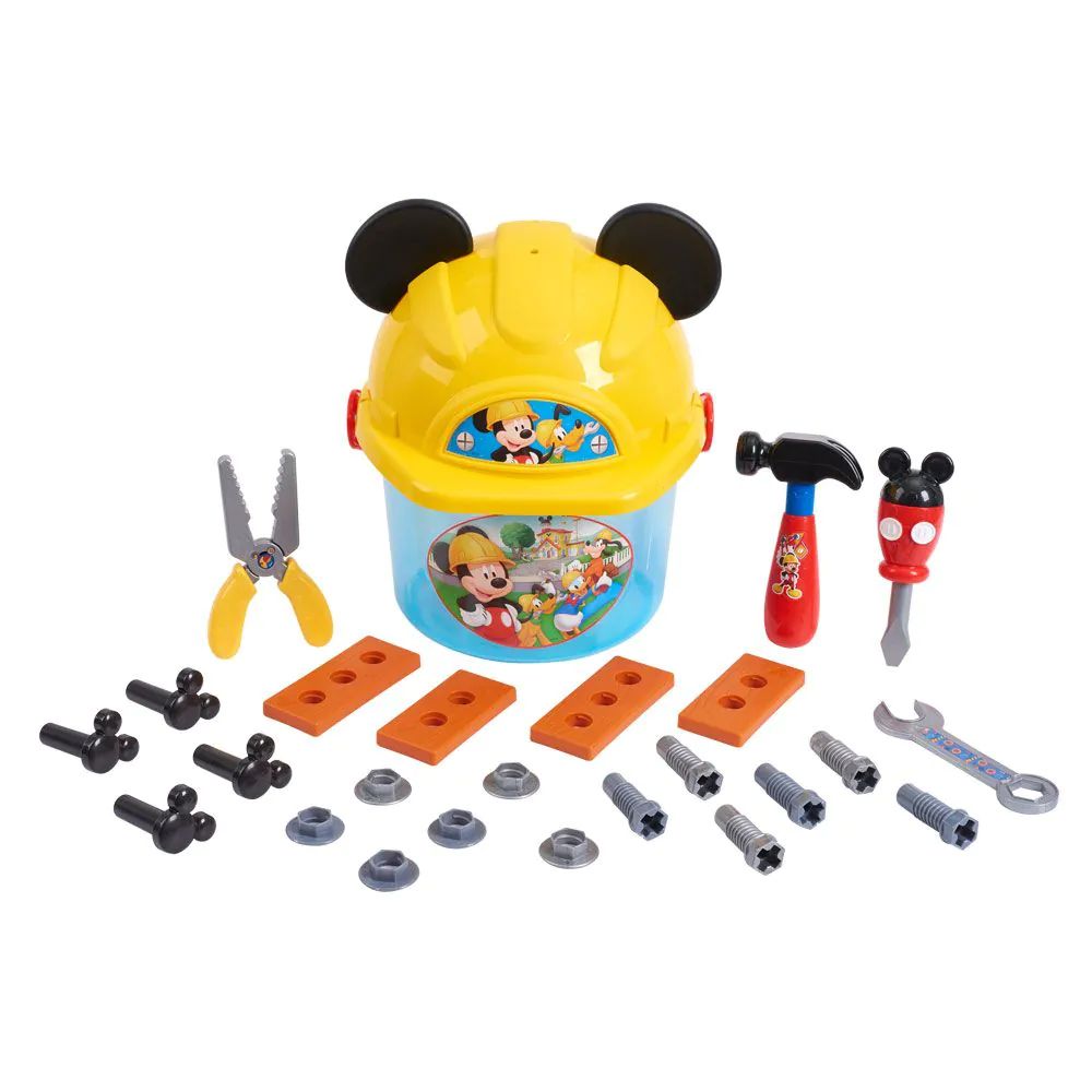Galetusa cu unelte si casca Disney Junior Mickey Mouse 29 piese - poza 1