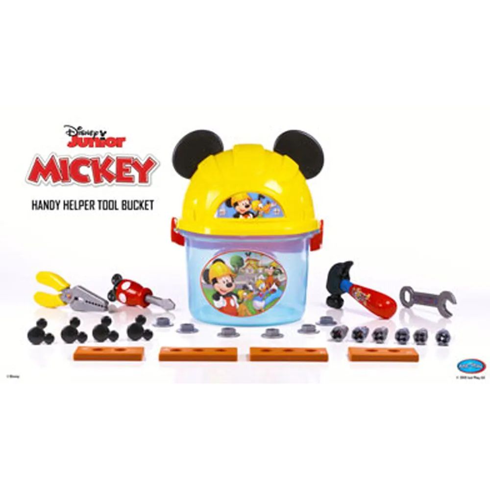 Galetusa cu unelte si casca Disney Junior Mickey Mouse 29 piese - poza 2
