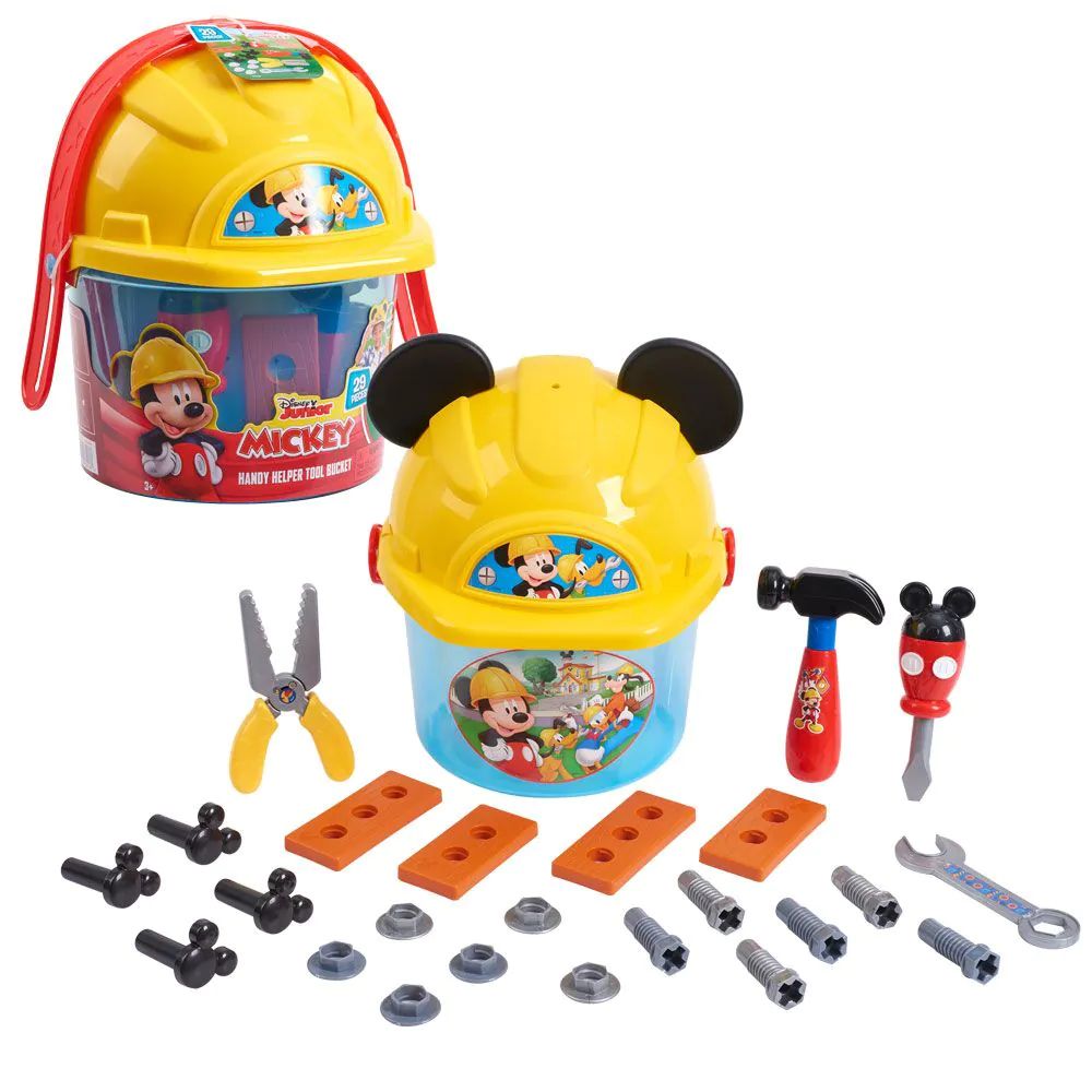 Galetusa cu unelte si casca Disney Junior Mickey Mouse 29 piese - poza 5