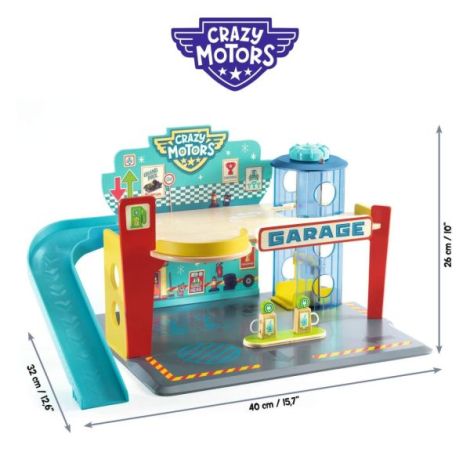 Garaj pentru masinile Crazy Motors, Djeco - poza 2