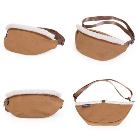 Geanta Childhome Banana On The Go aspect piele intoarsa Bej - poza 2