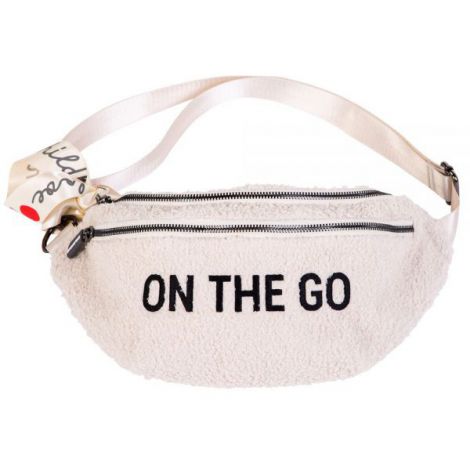 Geanta Childhome Banana On The Go Teddy Alb - poza 1
