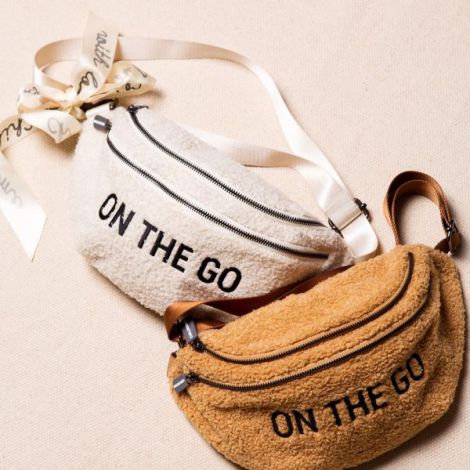 Geanta Childhome Banana On The Go Teddy Alb - poza 4