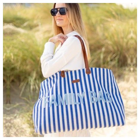 Geanta Childhome Family Bag Albastru Alb - poza 4
