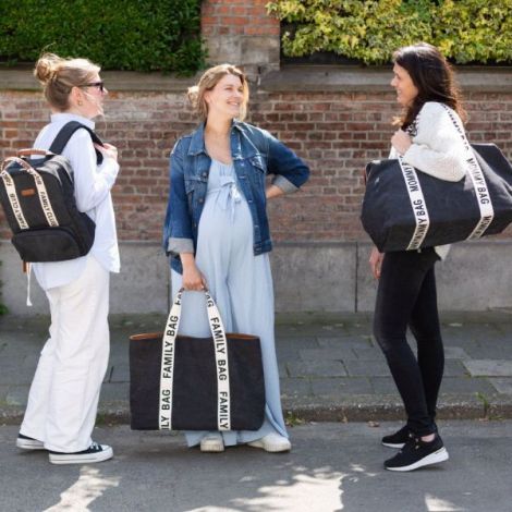Geanta Childhome Family Bag Signature Negru - poza 4