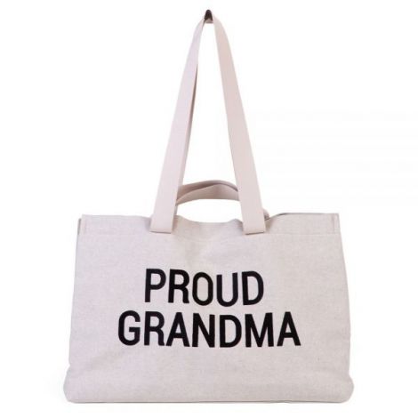 Geanta Childhome Proud Grandma Alb - poza 1