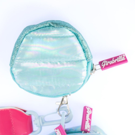 Geanta clutch si portofel monede Girabrilla - matlasata, cu paiete reversibile - poza 3