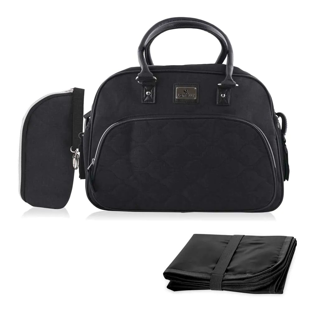 Geanta compartimentata accesorii bebe Lorelli Viola Black - poza 1