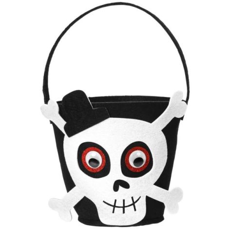 Geanta cos schelet halloween Widmann Italia 01347 - poza 3