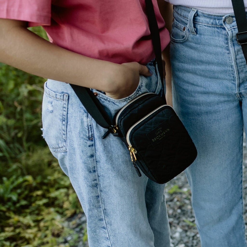 Geanta Crossbody, Black Gold