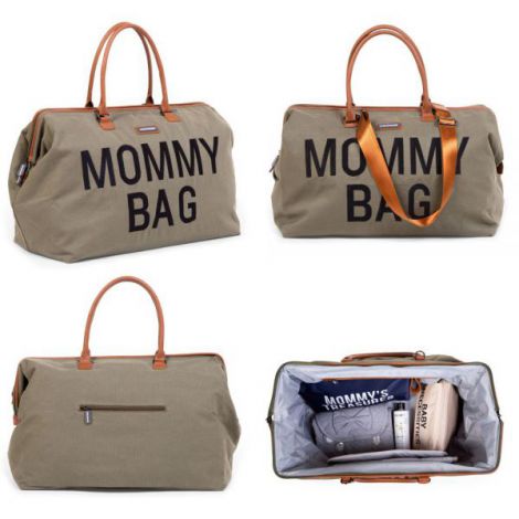 Geanta de infasat Childhome Mommy Bag Kaki - poza 2