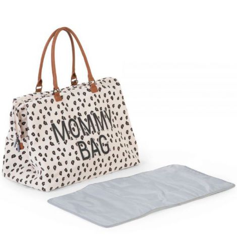 Geanta de infasat Childhome Mommy Bag Leopard - poza 3