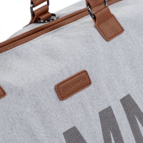 Geanta de infasat Childhome Mommy Bag Panza Oxford Gri - poza 4