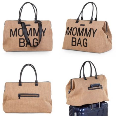 Geanta de infasat Childhome Mommy Bag Raffia - poza 3