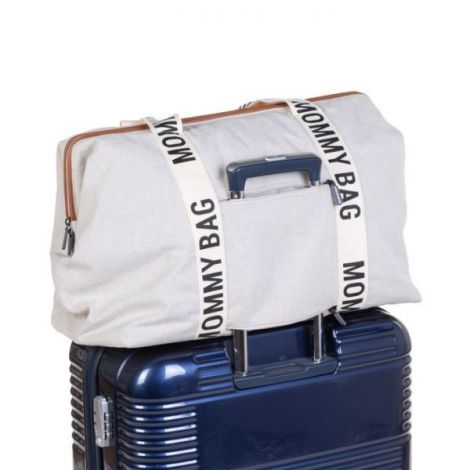 Geanta de infasat Childhome Mommy Bag Signature Alb - poza 4