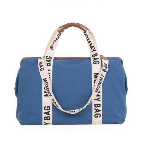Geanta de infasat Childhome Mommy Bag Signature Indigo - poza 1