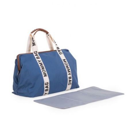 Geanta de infasat Childhome Mommy Bag Signature Indigo - poza 3