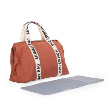 Geanta de infasat Childhome Mommy Bag Signature Ruginiu - poza 3