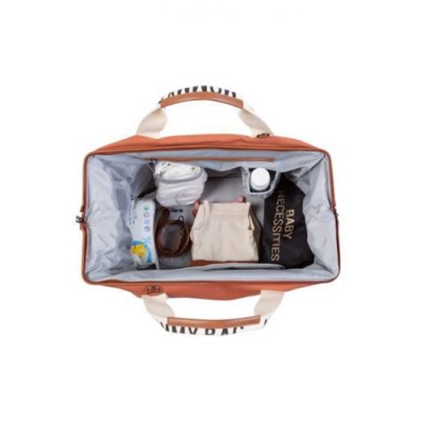 Geanta de infasat Childhome Mommy Bag Signature Ruginiu - poza 4