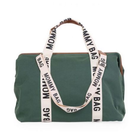 Geanta de infasat Childhome Mommy Bag Signature Verde - poza 1