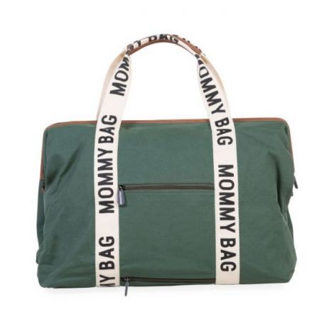 Geanta de infasat Childhome Mommy Bag Signature Verde - poza 2
