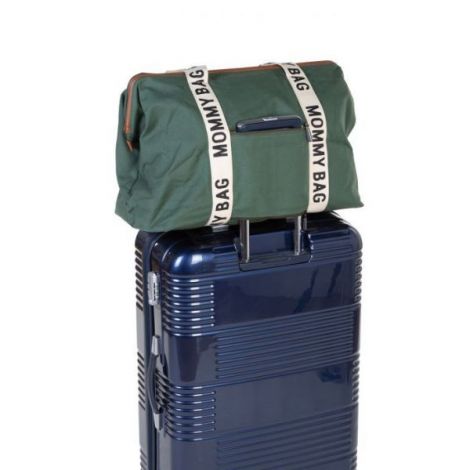 Geanta de infasat Childhome Mommy Bag Signature Verde - poza 5